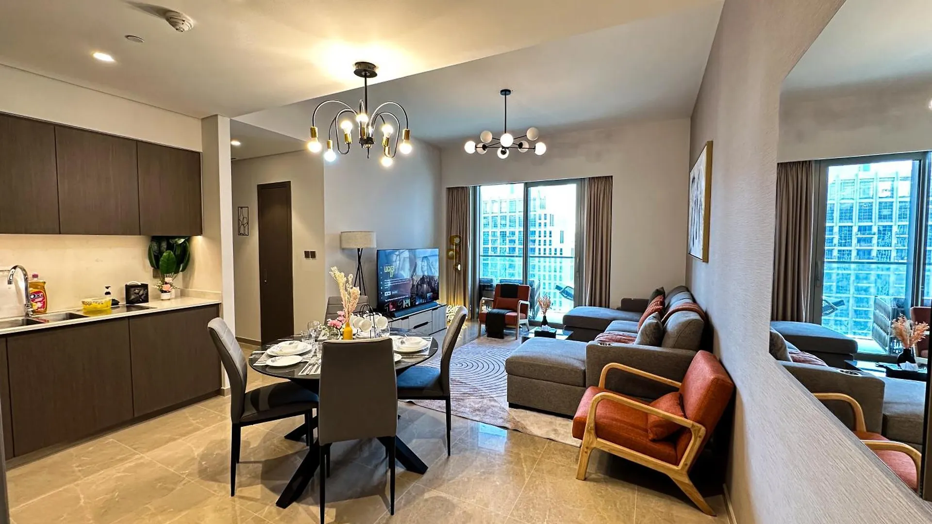 Grande Signature 2Bhk Burj Khalifa Full View 4 Min Walk Dubai Mall Infinity Pool With Fountain View Free Parking By The Meridian